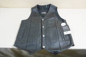 lot 206 image: FMC Gun Runner Conceal & Carry Black Leather Vest -Large