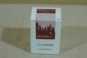 lot 215 image: Colorverse Fountain Pen Ink -Brown, 30ml
