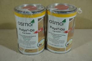 lot 220 image: 2 Liters Osmo Polyx-Oil Full Solid Satin Clear
