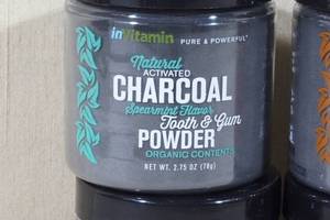 lot 98 image: 6 Natural Activated Charcoal Tooth and Gum Powder -Spearmint, Cinnamint, Citrus