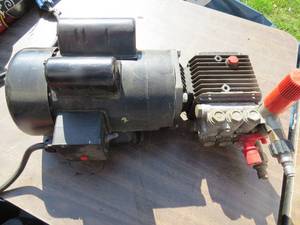 lot 26 image: New -North Star 1.5 HP Single Phase Motor with Pressure Washer Pump