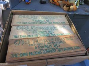 lot 30 image: Old Homestead Cheese Boxes