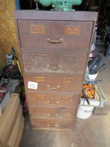 lot 58 image: 6 Drawer Cabinet with Contents