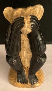 lot 84 image: Hear No, See No, Speak No Evil Monkey Figurines