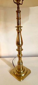 lot 214 image: Pair of Lovely Brass Table Lamps