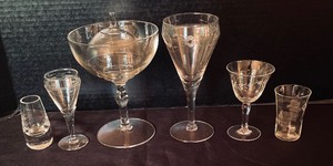 lot 273 image: Grand Grouping of Crystal and Glass Drinkware