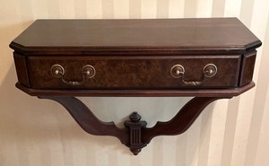 lot 277 image: Elegant Wall Mount Shelf and Mirror