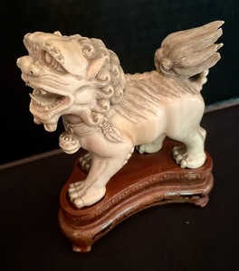 lot 294 image: Pair of  Foo Dog Figurines