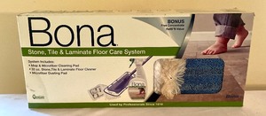 lot 306 image: New Bona Floor Care System and Microfiber Applicator Pad