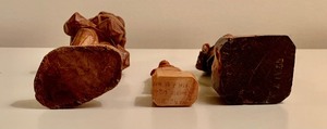 lot 132 image: Detailed Wood Carved Figurines