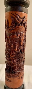 lot 451 image: Carved Wood and Stone Figurines