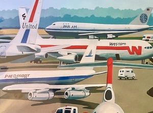 lot 311 image: On The Runway Limited Edition Unframed Print by Linda Tilman