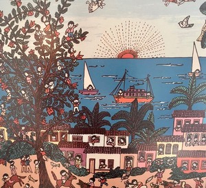 lot 335 image: Galeria Uno Framed Manuel Lepe Print