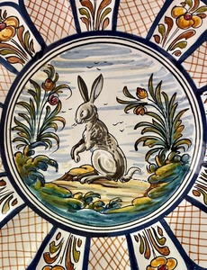 lot 462 image: Lovely Decorative Italian Pottery Platter