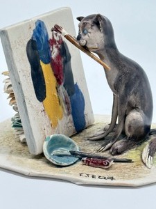 lot 46 image: Vintage Italian Artisan Figurine