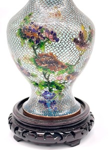 lot 33 image: Vintage Plique-a-Jour Vase
