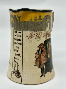 lot 159 image: Vintage Royal Doulton Sedan Chair Pitcher