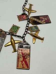 lot 498 image: Whimsical Travel Charm Necklace