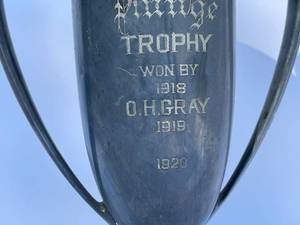lot 413 image: 1920 Metal Trophy