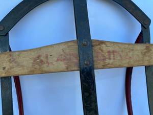 lot 449 image: Vintage Wooden Speedy Sled