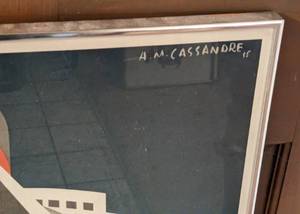 lot 264 image: Framed Normandie Print