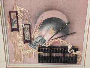 lot 510 image: Framed Chinese Mixed Media