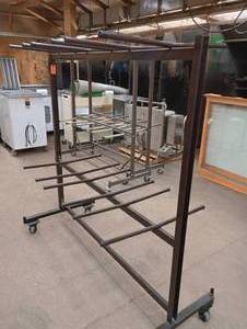 lot 48 image: Rolling Rack for Folding Chairs