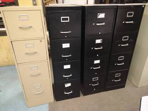 lot 70 image: (4) Metal File Cabinets