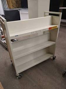 lot 85 image: Rolling Metal Book Cart