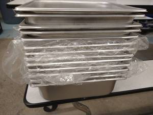 lot 112 image: (13) Stainless Steel Food Pans