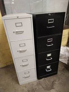 lot 131 image: (2) Metal File Cabinets