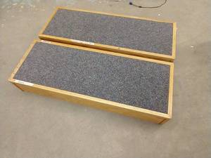 lot 136 image: (2) Carpeted RisersPlatforms