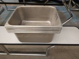 lot 171 image: (5) Stainless Steel Food Basins