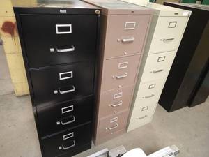 lot 210 image: (3) Metal File Cabinets