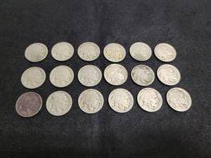 lot 241 image: (18) US Buffalo Nickels