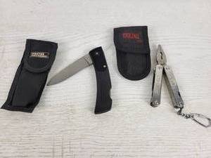 lot 303 image: Master Mechanic 3.5 Blade Folding Knife and COAST Multi-Tool