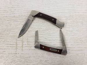 lot 334 image: (2) BUCK Pocket Knives - No. 705 & 503