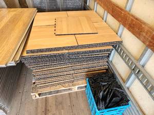 lot 40 image: 40 sections of dance floor.  Each section is 4 pieces of 18 x 18 squares
