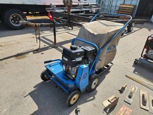 lot 21 image: Blue Bird Briggs & Stratton 950 Series 208cc Gas Power Rake with Bag
