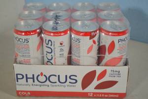 lot 5 image: Phocus Naturally Energizing Sparkling Water 12-Pack Cola Flavor
