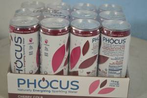 lot 6 image: Phocus Naturally Energizing Sparkling Water 12-Pack Cherry Cola Flavor