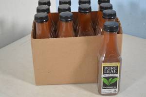 lot 9 image: 12ct Pure Leaf Low Sugar Tea Subtly Sweet Lemon Flavor