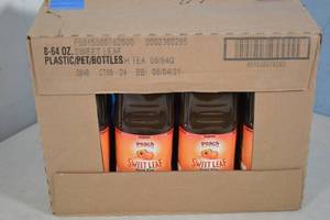 lot 33 image: Case Sweet Leaf Organic Peach Iced Tea