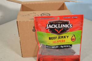 lot 34 image: 8ct Jack Links Jalapeno Flavor Beef Jerky