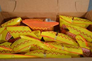 lot 79 image: 12ct Turkey Creek Snacks Bar-B-Que Chicharrones Fried Pork Skins