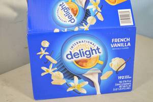 lot 105 image: Case of International Delight French Vanilla Coffee Creamers