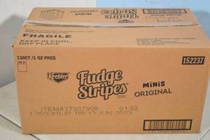 lot 11 image: Case of Keebler Fudge Stripes Minis Cookies