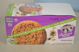 lot 29 image: Case of Larry & Lennys The Complete Cookie Plant Based Protein Cookie Oatmeal Raisin Flavor