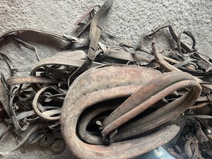 lot 81 image: Horse collars and harness