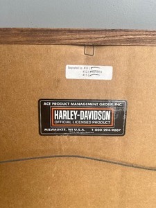 lot 76 image: Harley Davidson framed collectable